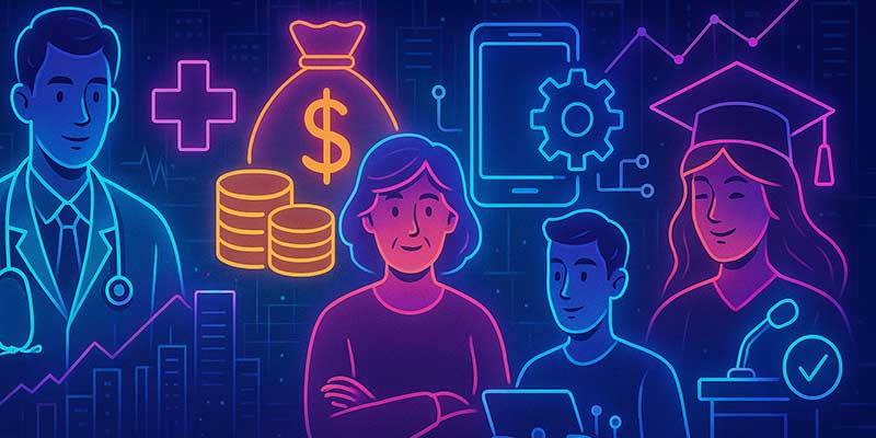 Desafíos futuros: salud, economía, política, tecnología y educación