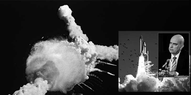 Roger Boisjoly tratando de impedir el desastre del transbordador espacial Challenger