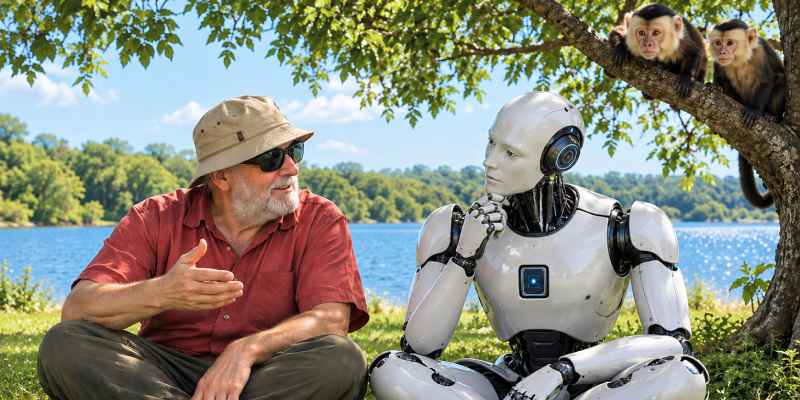 dialogando con la IA sobre si su propósito de extinguir a la humanidad es como el teorema del mono infinito